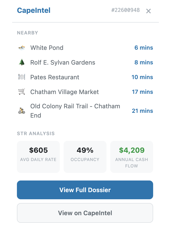 Zillow Property Detail Panel